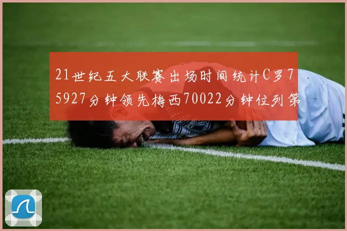 21世纪五大联赛出场时间统计C罗75927分钟领先梅西70022分钟位列第三